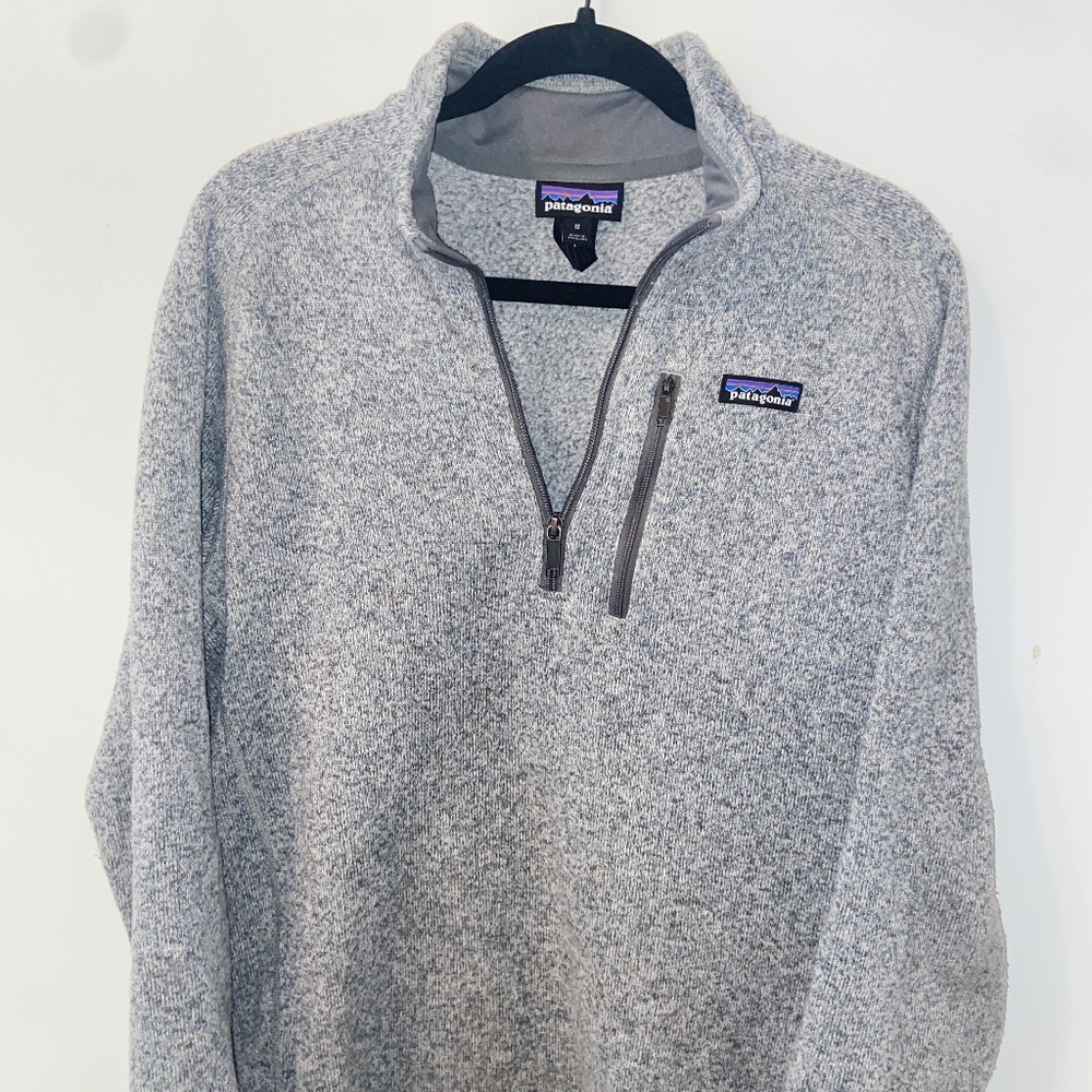 Grey Patagonia Better Sweater 1/4 Zip M